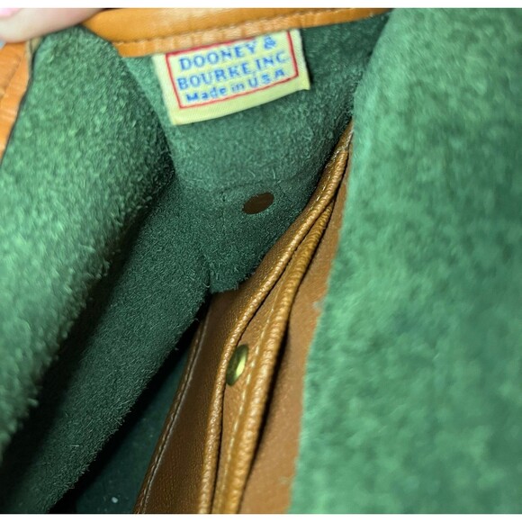 Dooney and Burke vintage crossbody  dark green never used - Picture 10 of 10